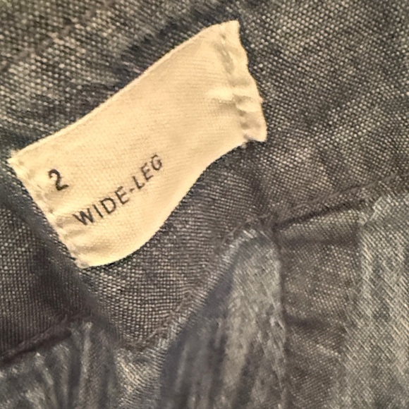 GAP Wide-Leg Chambray Pants, size 2 - Picture 4 of 4
